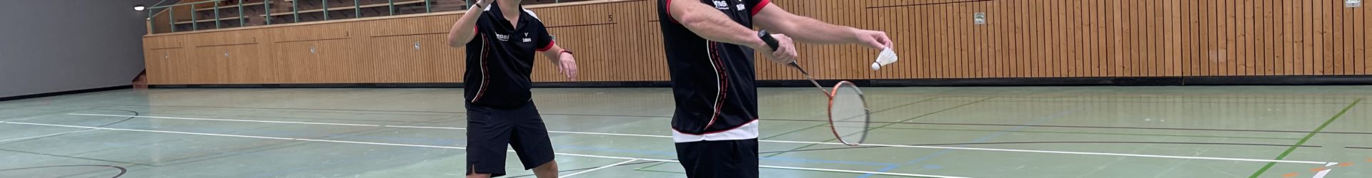 Erster Sieg im Badminton